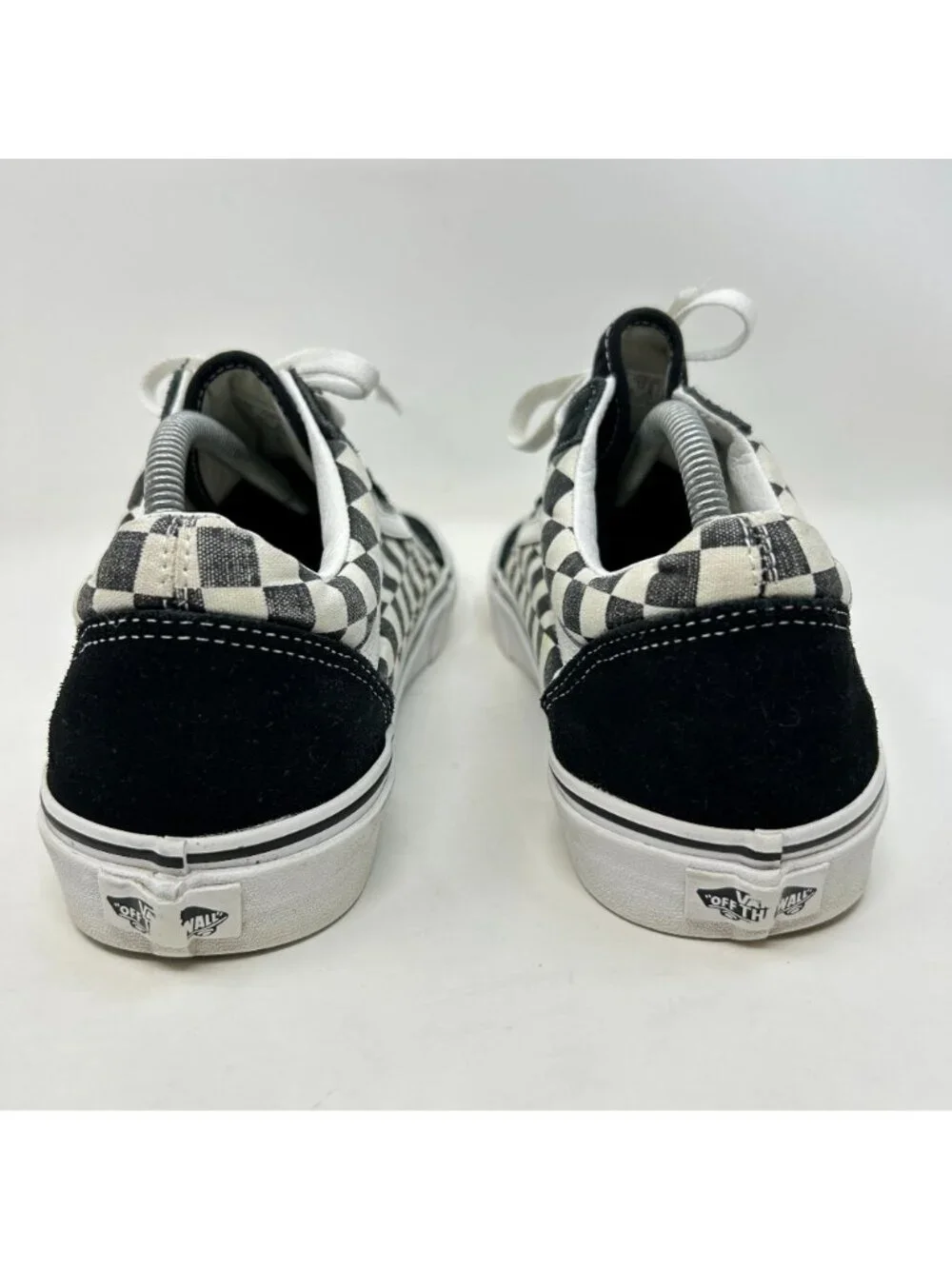 Vans Old Skool Checkerboard Black White  Skate Shoes Size 10.5 Men / 12 Wmns